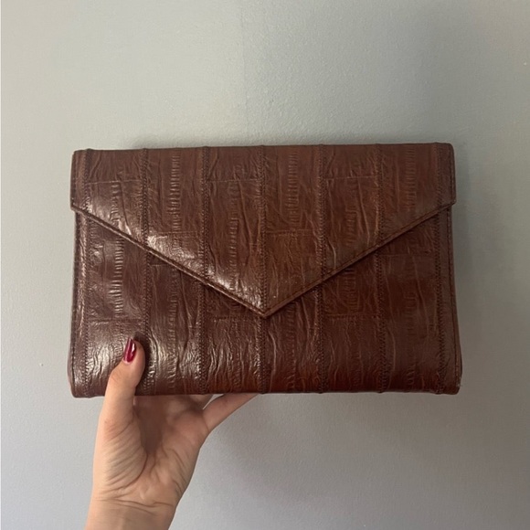 Bags Vintage Brown Envelope Clutch Poshmark